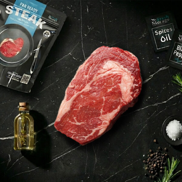 My Fresh Storage 澳洲谷饲肋眼牛排，嫩度高适合煎烤。Premium Steak Malaysia Pan-Ready Steak Delivery.